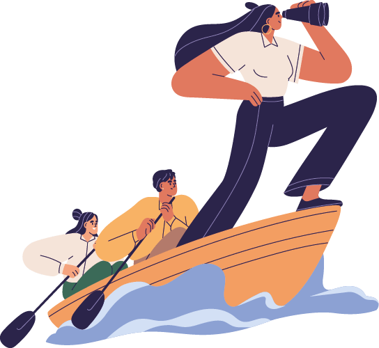 3 salariés sur un bateau